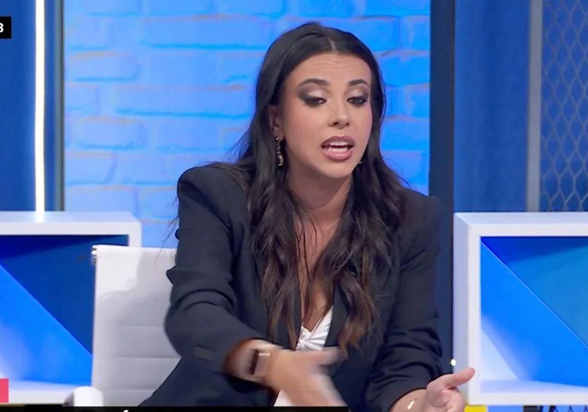 La colaboradora de los programas 'Malas Lenguas' y 'Mañaneros', Sarah Santaolalla.